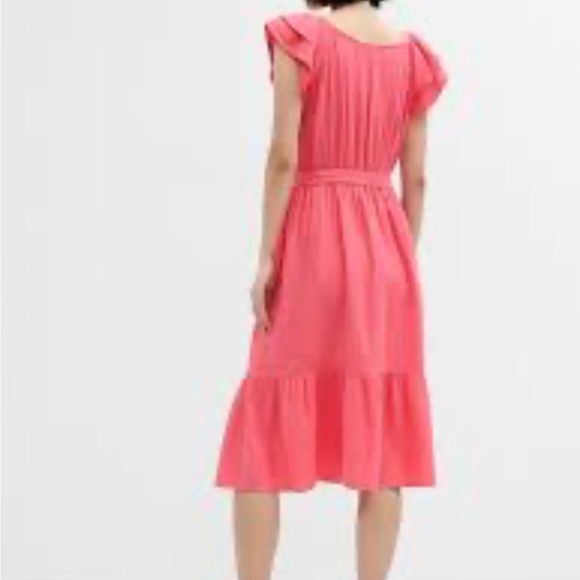 Gap Factory Gauze Midi Flutter Sleeve Dress XS - NWT - Picture 2 of 5